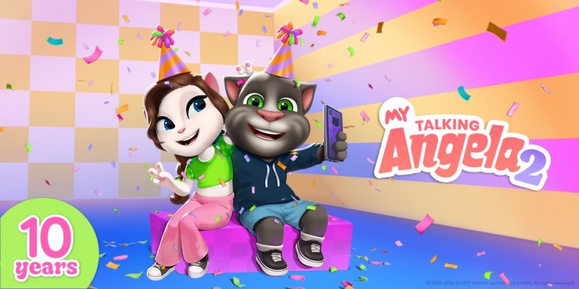 Décima fiesta de Talking Angela: evento 'Fiesta con un amigo'