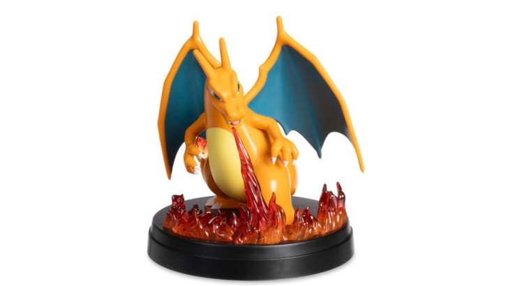 Pokémon TCG Charizard Statue and Collectible Cards