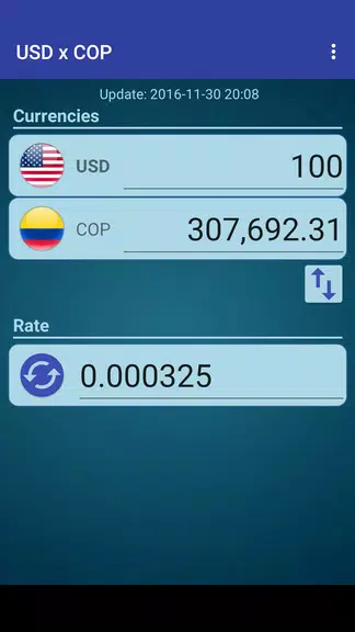 Schermata US Dollar to Colombian Peso 0