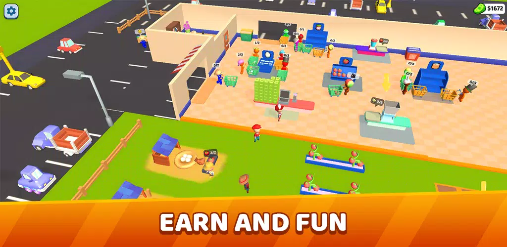 Mart Tycoon Supermarket game ဖန်သားပြင်ဓာတ်ပုံ 0