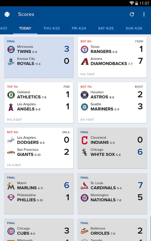 CBS Sports App: Scores & News 스크린샷 0