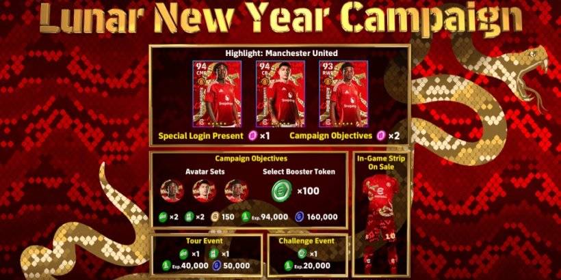 Efootball lanza la campaña de Año Nuevo Lunar: participar en desafíos, ganar recompensas