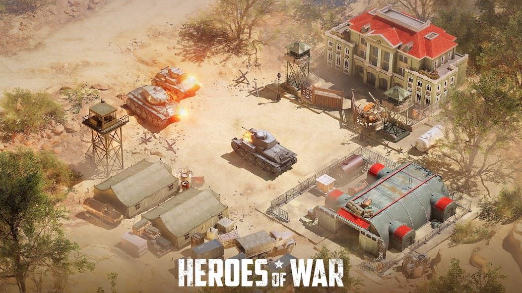 Heroes of War: Idle army game Mod Ảnh chụp màn hình 2