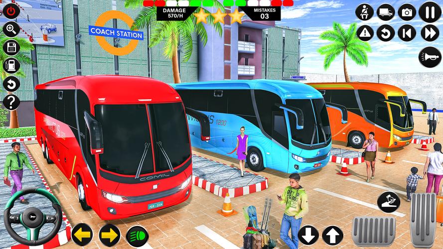 Passenger Bus Driving Games 3D スクリーンショット 1