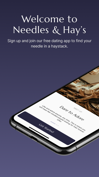 Needles and Hays Dating App ဖန်သားပြင်ဓာတ်ပုံ 0