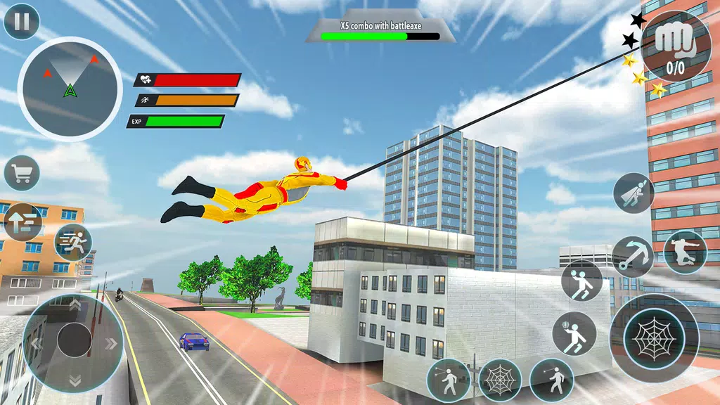 Police Robot Rope Hero Game 3d Tangkapan skrin 2