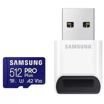 512GB Samsung Pro USB adaptörü ile Micro SDXC kartı şimdi sadece 29,99 $