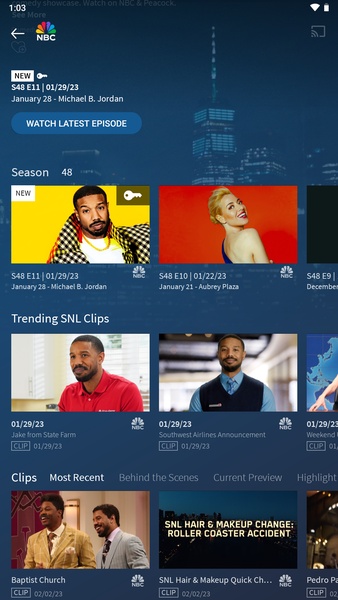 The NBC App - Stream TV Shows Capture d'écran 2