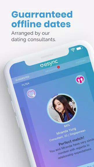 Esync - Singles Dating App スクリーンショット 0