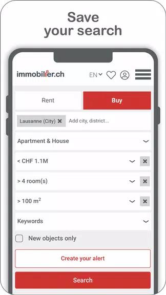 Schermata immobilier.ch 2