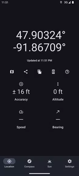 Positional GPS, Compass, Solar Schermafbeelding 3