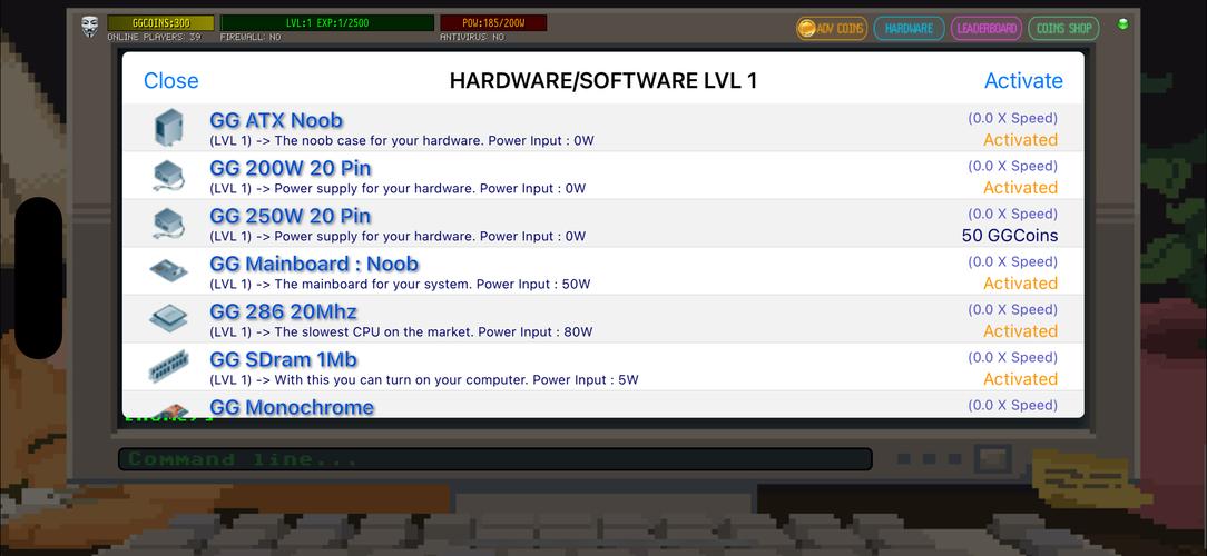 Hacker Online RPG Schermafbeelding 1