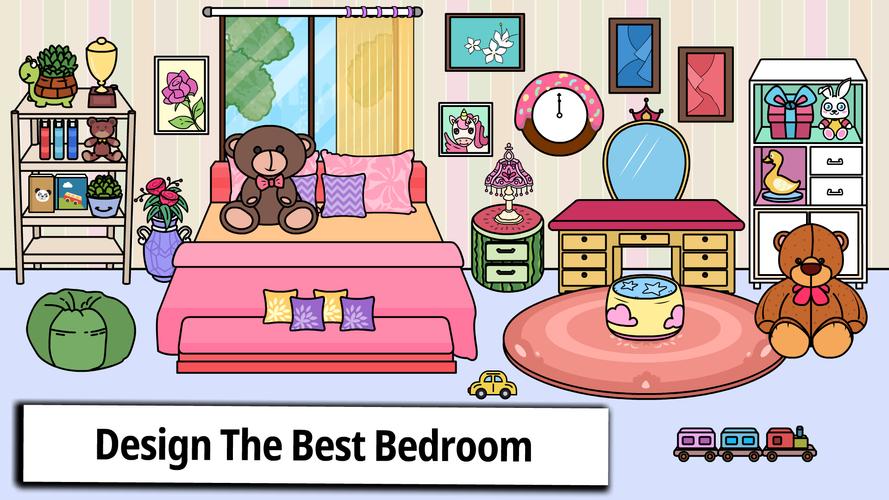Tizi Home Room Decoration Game 스크린샷 1
