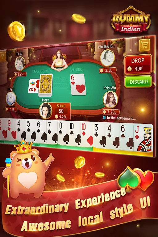 Schermata Indian Rummy-Free Online Card Game 1