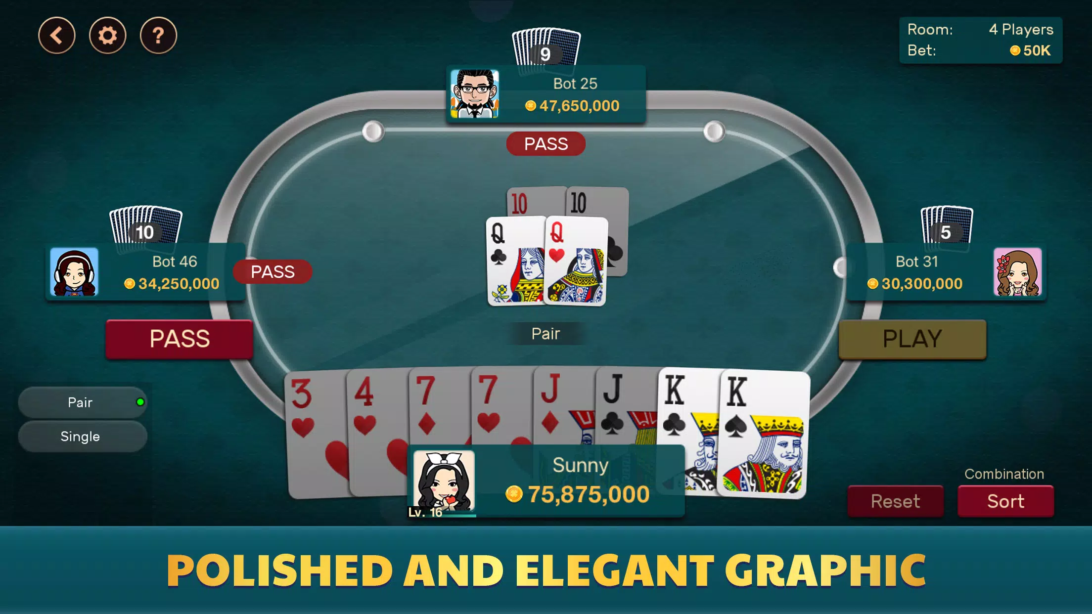 Big 2 Offline Captura de pantalla 3