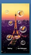 Paris Night Live Wallpaper Скриншот 1