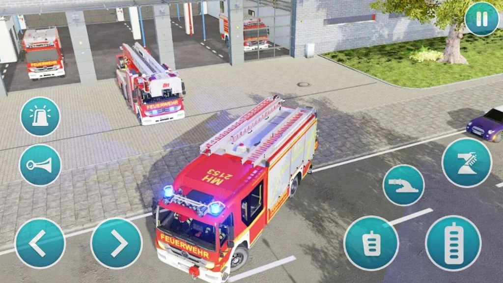 Emergency Police Fire Truck 3d Zrzut ekranu 3