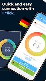 VPN Germany: unlimited VPN app Zrzut ekranu 1