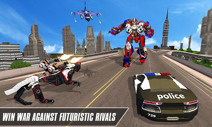 Multi Robot Transform Car Game Ảnh chụp màn hình 2