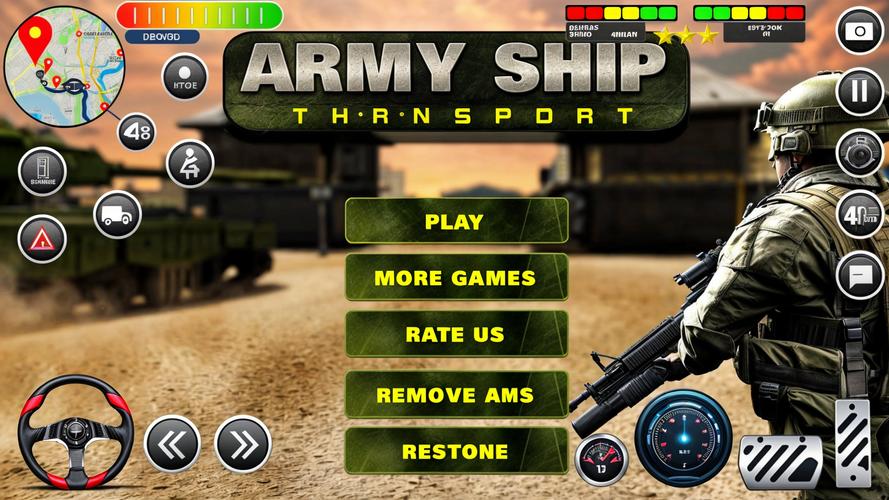 Army Transport Tank Ship Games Schermafbeelding 0