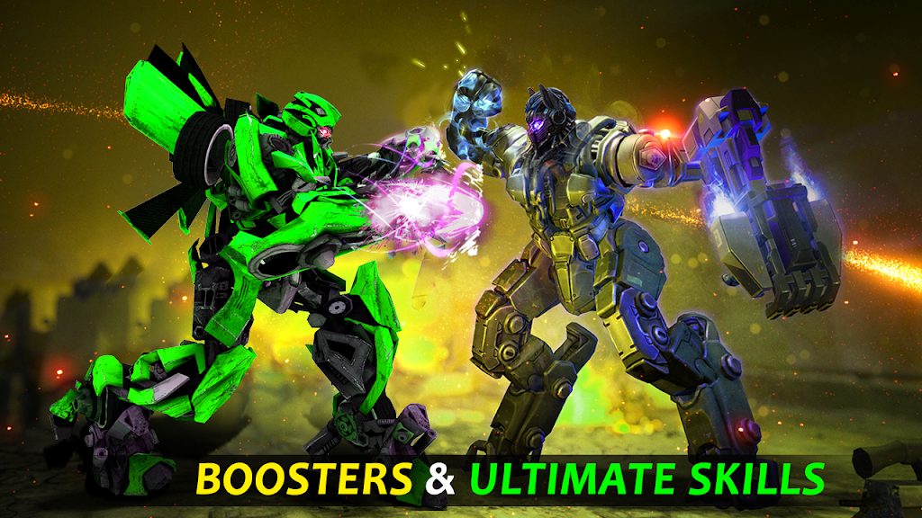 Futuristic Robot City Fighting 3D Game Captura de pantalla 1