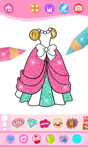 Beauty Coloring Book for Girls ภาพหน้าจอ 0