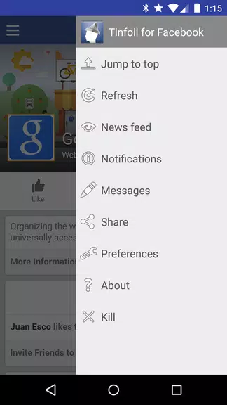 Tinfoil for Facebook應用截圖第1張