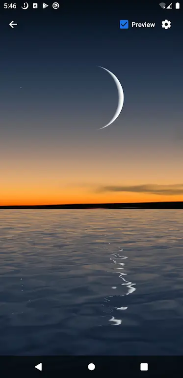 Moon Over Water Live Wallpaper Capture d'écran 0