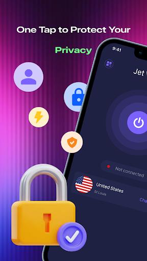 JetVPN - Fast, Unlimited Proxy স্ক্রিনশট 0