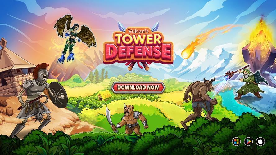 Vulcan's Tower Defense স্ক্রিনশট 0