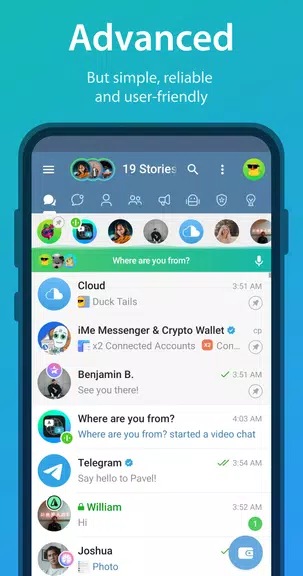 iMe: AI Messenger for Telegram ภาพหน้าจอ 1