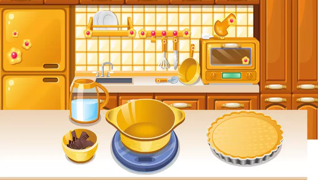 girls cooking games chocolate Ảnh chụp màn hình 1