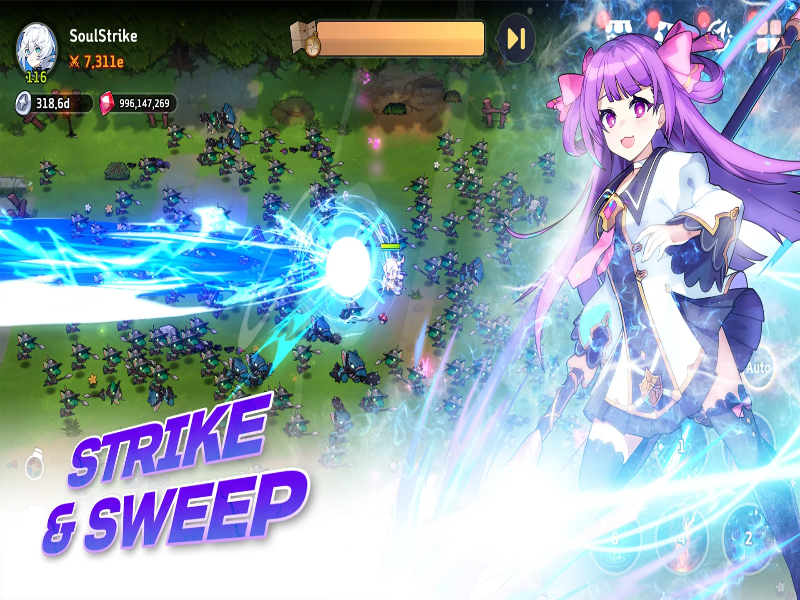 Soul Strike! Idle RPG Mod 스크린샷 0