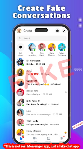 Fake Chat - Prank Message ဖန်သားပြင်ဓာတ်ပုံ 2