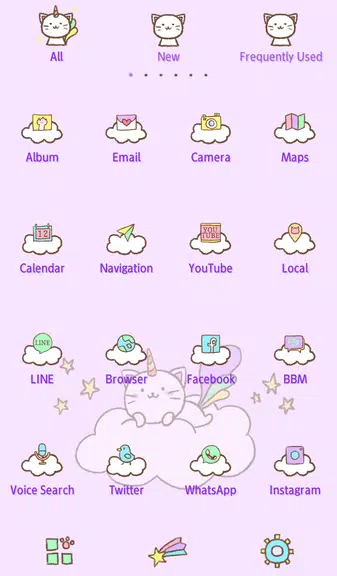 Caticorn Theme +HOME Tangkapan skrin 1