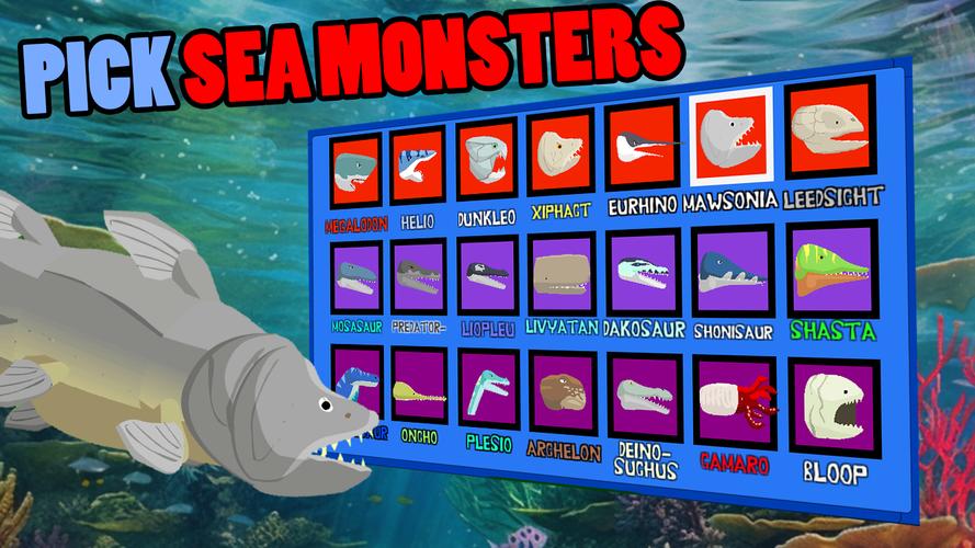 Megalodon Fights Sea Monsters Скриншот 1