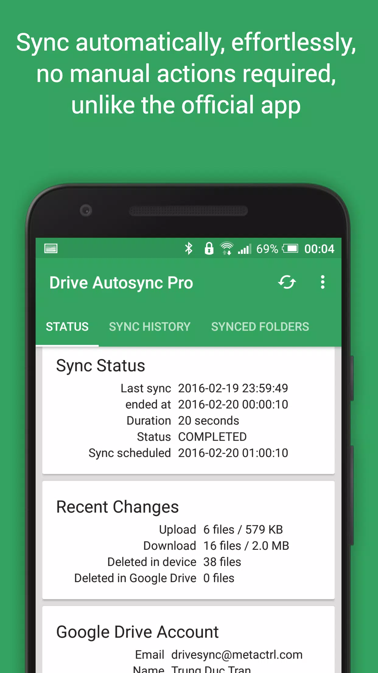 Autosync for Google Drive應用截圖第1張