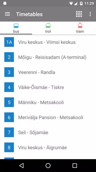 Tallinn Transport - timetables Screenshot 0