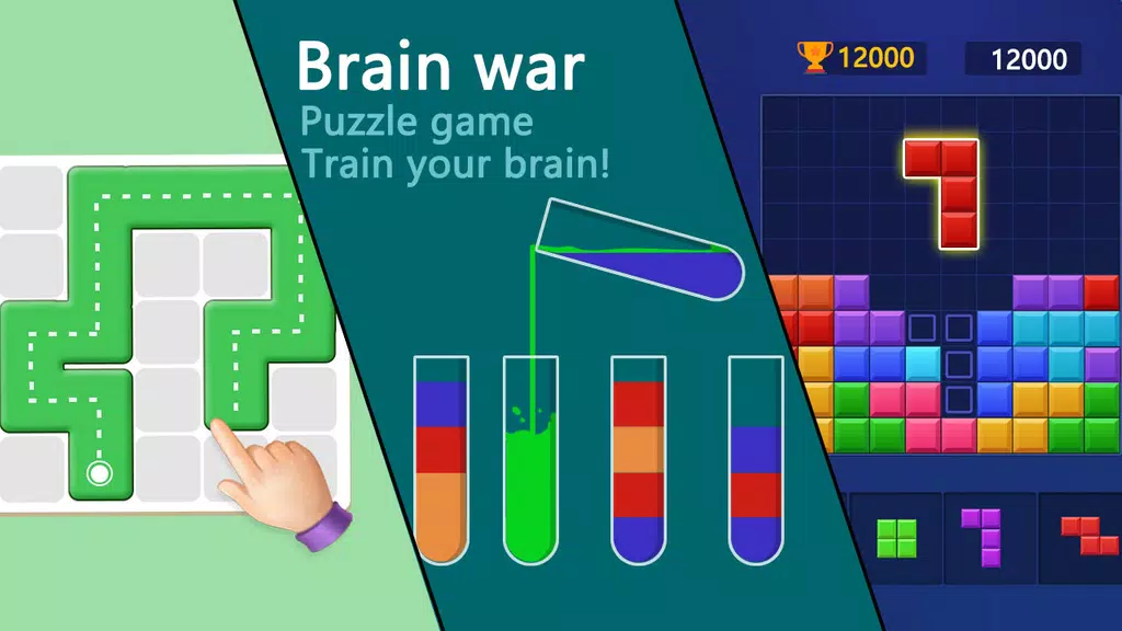 Brain war - puzzle game ဖန်သားပြင်ဓာတ်ပုံ 0