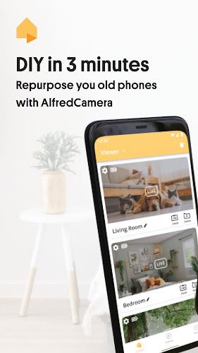 AlfredCamera Home Security app स्क्रीनशॉट 0