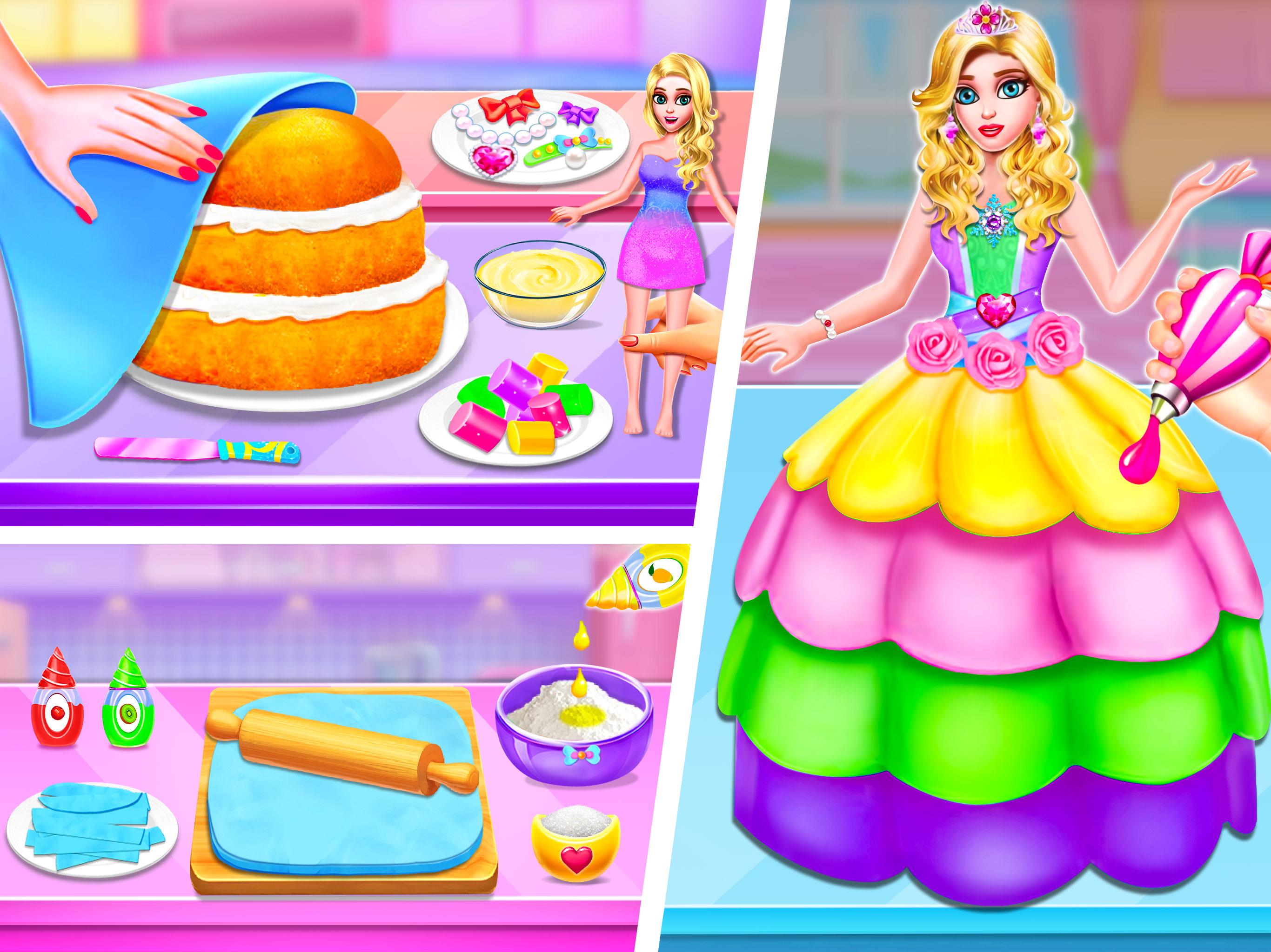 Doll House Cake Maker Game Captura de pantalla 0