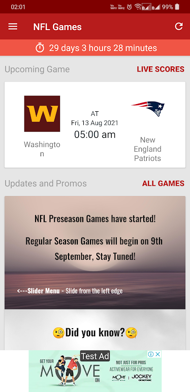 NFL 2024 Schedule Scores Captura de pantalla 0