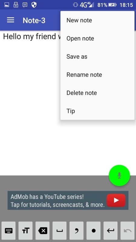 Voice Notebook speech to text Capture d'écran 0