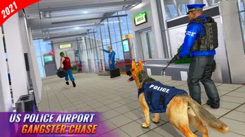 US Police Dog Games : Airport Crime Police Games Tangkapan skrin 2