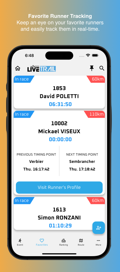 LiveTrail Tangkapan skrin 2