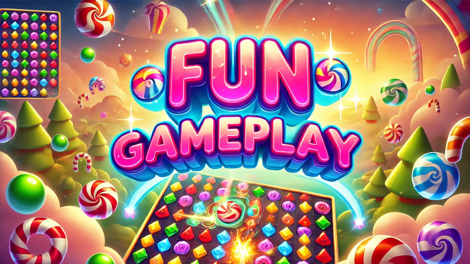 Sweet Candy - Match 3 Puzzle Ekran Görüntüsü 2