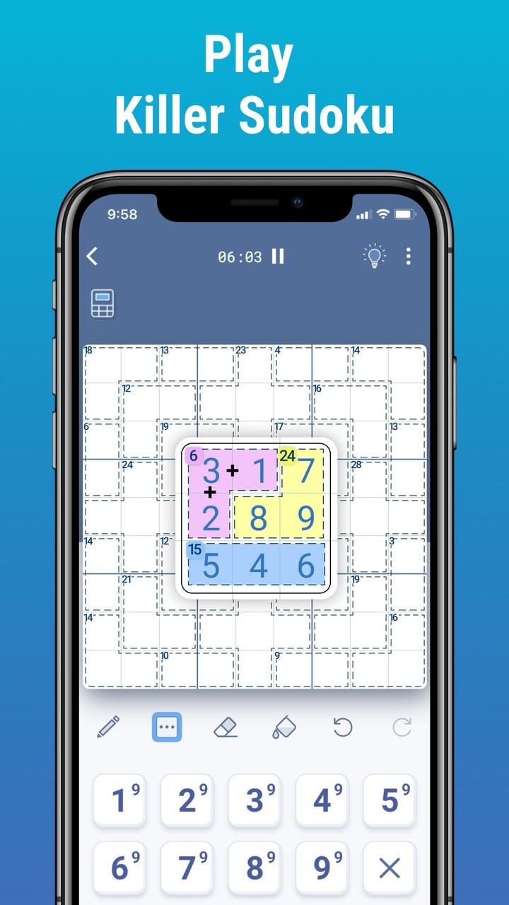 Killer Sudoku by Logic Wiz Screenshot 1