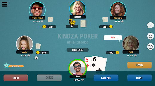 Kindza Poker Texas Holdem Zrzut ekranu 2