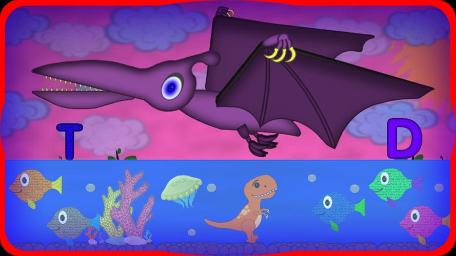 Dino ABC and puzzles Скриншот 1