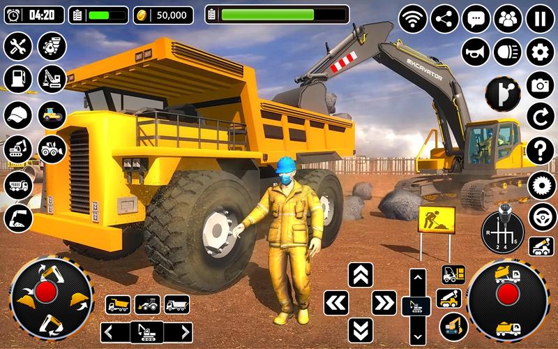 City Heavy Excavator Crane 3D ဖန်သားပြင်ဓာတ်ပုံ 0